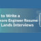 How to Write a Strong Software Engineer Resume That Lands Interviews (Tips & Examples)