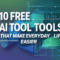 10 Free AI Tools That Make Everyday Life Easier
